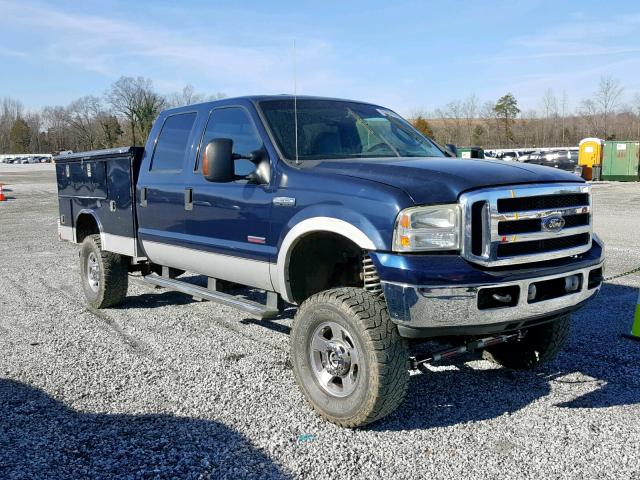 1FTWW31P75EA14039 - 2005 FORD F350 SRW S BLUE photo 1