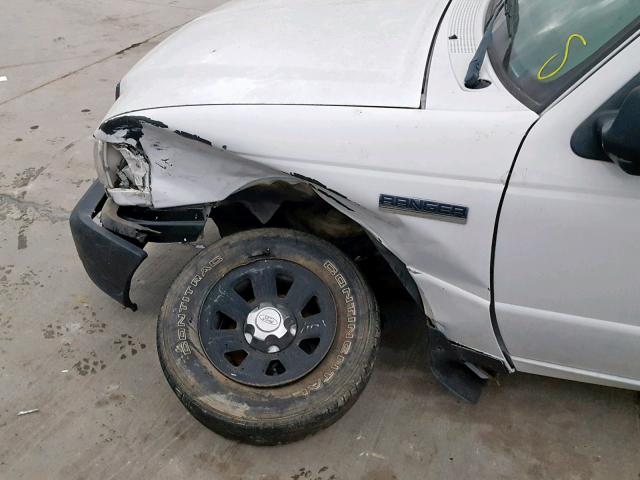 1FTYR10D97PA90378 - 2007 FORD RANGER WHITE photo 9