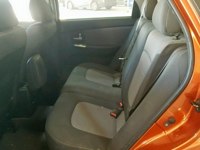 KNAFE161X75000468 - 2007 KIA SPECTRA5 S ORANGE photo 6