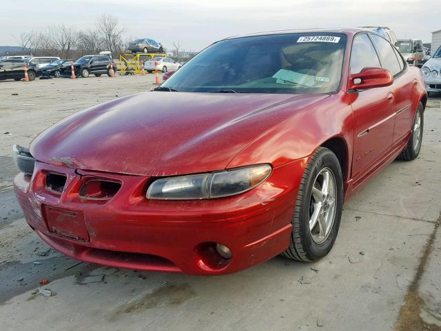 1G2WP52K62F225402 - 2002 PONTIAC GRAND PRIX RED photo 2