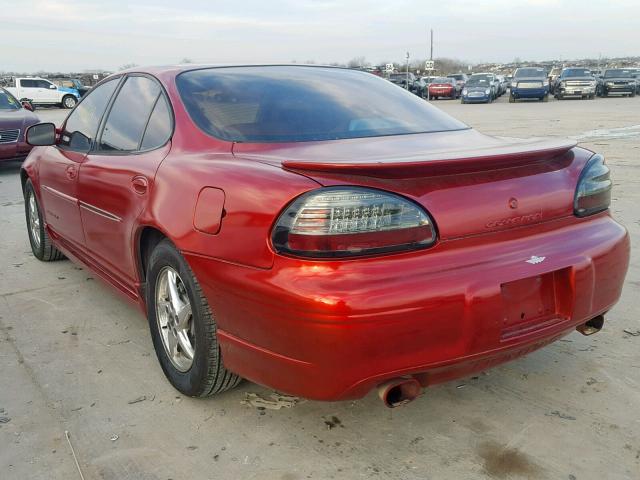 1G2WP52K62F225402 - 2002 PONTIAC GRAND PRIX RED photo 3
