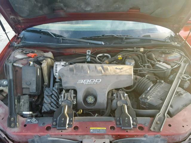 1G2WP52K62F225402 - 2002 PONTIAC GRAND PRIX RED photo 7