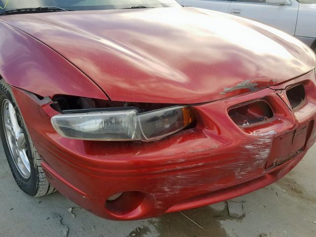 1G2WP52K62F225402 - 2002 PONTIAC GRAND PRIX RED photo 9