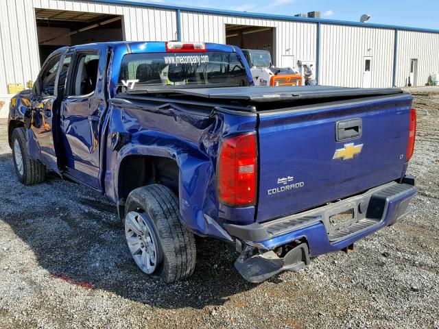 1GCGSCE39G1351829 - 2016 CHEVROLET COLORADO L BLUE photo 3