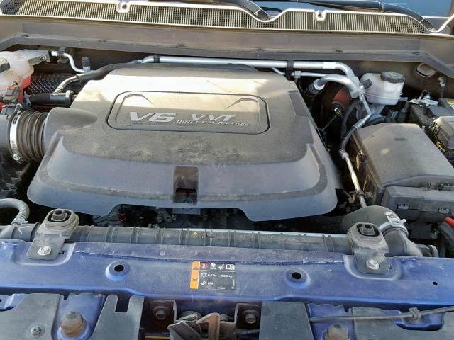1GCGSCE39G1351829 - 2016 CHEVROLET COLORADO L BLUE photo 7