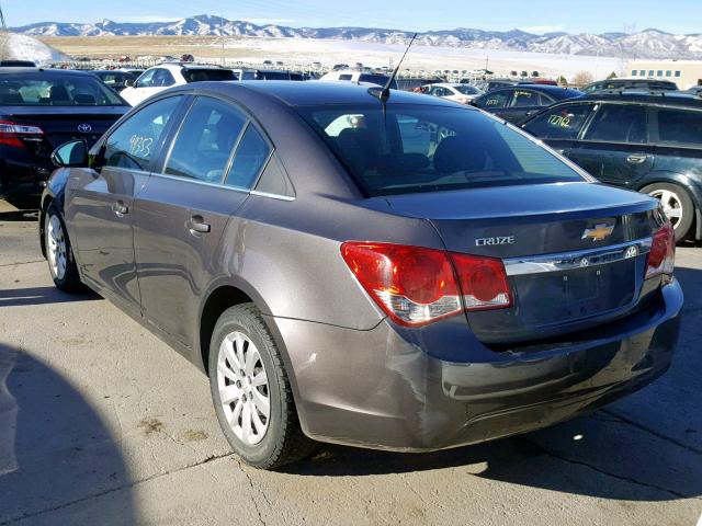 1G1PC5SH0B7248502 - 2011 CHEVROLET CRUZE LS GRAY photo 3