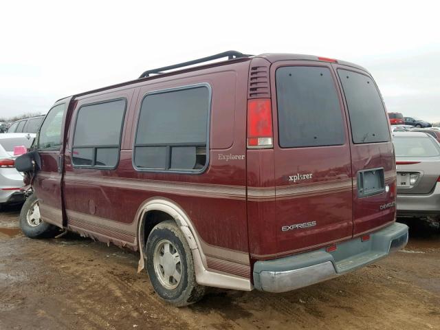 1GBFG15R8X1032464 - 1999 CHEVROLET EXPRESS G1 BURGUNDY photo 3