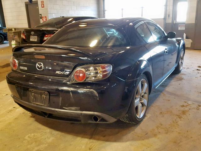 JM1FE173370212600 - 2007 MAZDA RX8 BLACK photo 4