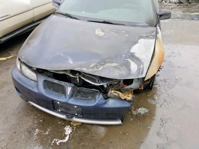 1G2WP52K71F147551 - 2001 PONTIAC GRAND PRIX BLUE photo 9