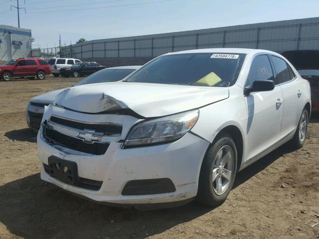 1G11B5SA9DF233789 - 2013 CHEVROLET MALIBU LS WHITE photo 2