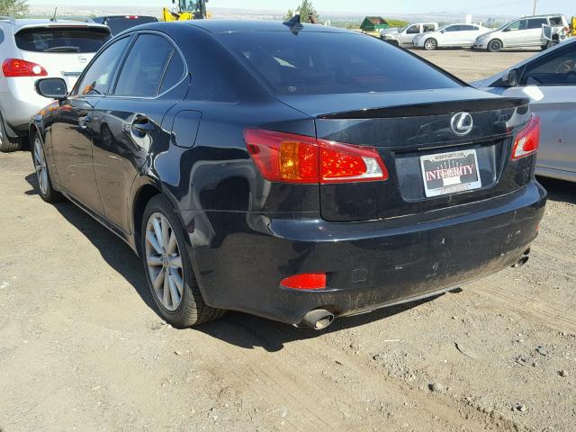 JTHBK262092089706 - 2009 LEXUS IS 250 BLACK photo 3