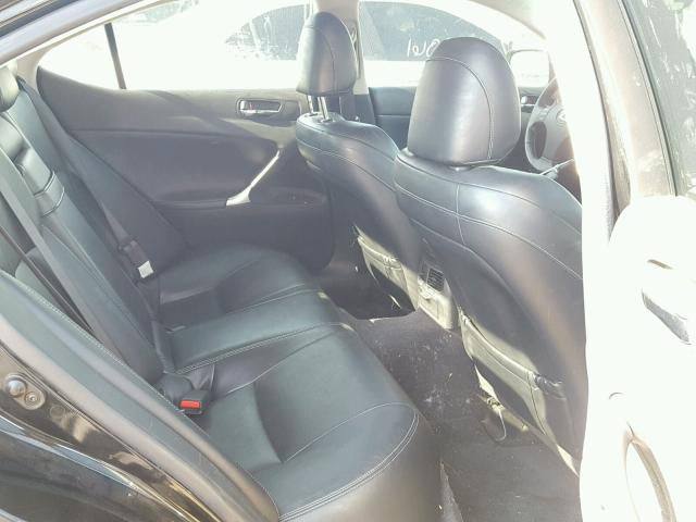 JTHBK262092089706 - 2009 LEXUS IS 250 BLACK photo 6