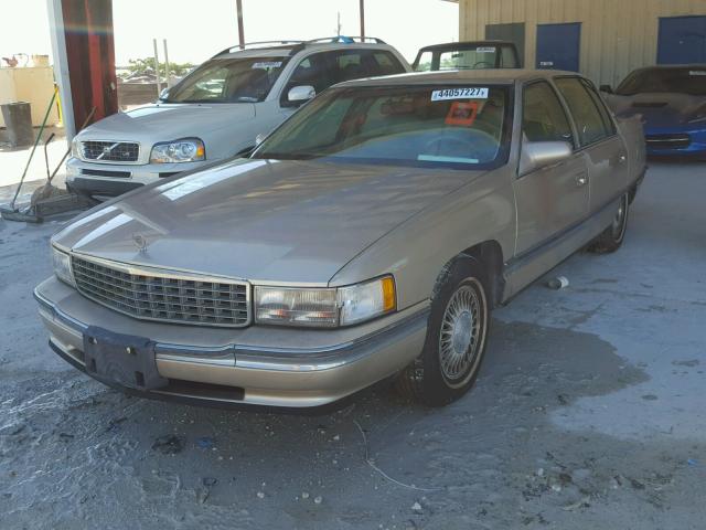 1G6KD52B1SU307846 - 1995 CADILLAC DEVILLE GOLD photo 2