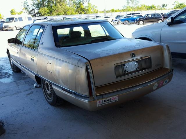 1G6KD52B1SU307846 - 1995 CADILLAC DEVILLE GOLD photo 3