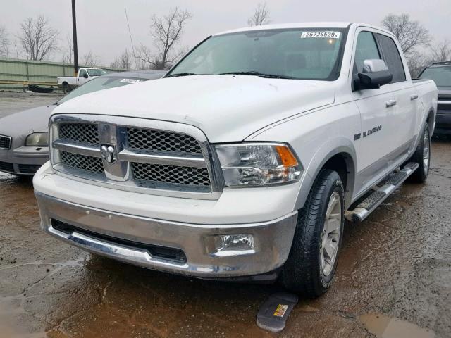 1C6RD7NT2CS160744 - 2012 DODGE RAM 1500 L WHITE photo 2