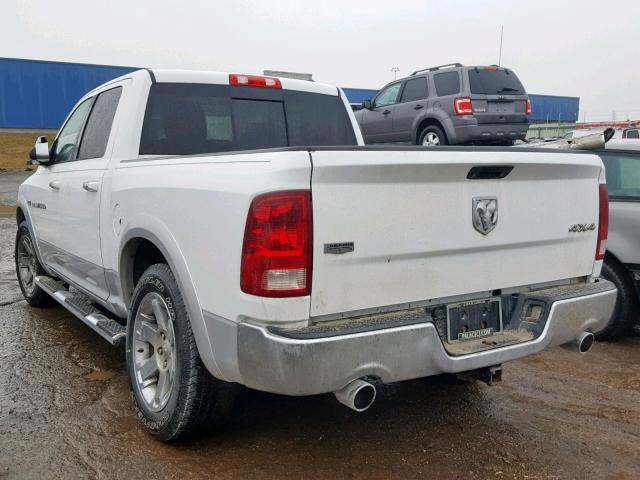 1C6RD7NT2CS160744 - 2012 DODGE RAM 1500 L WHITE photo 3