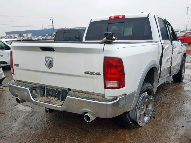 1C6RD7NT2CS160744 - 2012 DODGE RAM 1500 L WHITE photo 4