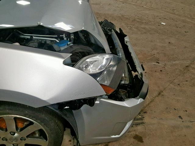 3N1AB6AP0CL638417 - 2012 NISSAN SENTRA 2.0 SILVER photo 9