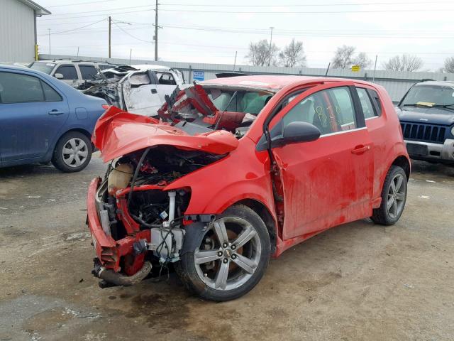 1G1JG6SB6F4101331 - 2015 CHEVROLET SONIC RS RED photo 2