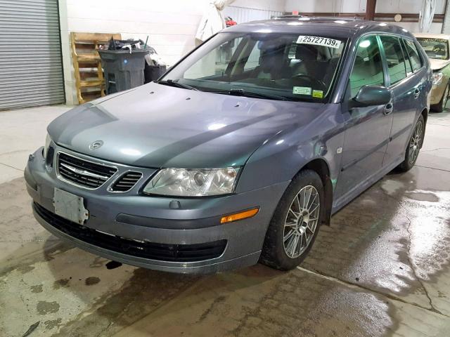 YS3FD59Y571123620 - 2007 SAAB 9-3 2.0T BLUE photo 2