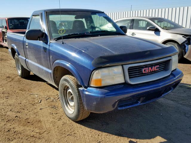 1GTCS145528176601 - 2002 GMC SONOMA BLUE photo 1