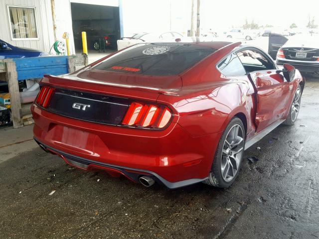 1FA6P8CF5G5277542 - 2016 FORD MUSTANG GT RED photo 4