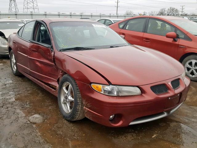 1G2WP52KXYF347169 - 2000 PONTIAC GRAND PRIX BURGUNDY photo 1