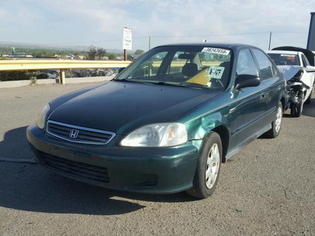 2HGEJ6617YH531694 - 2000 HONDA CIVIC BASE GREEN photo 2