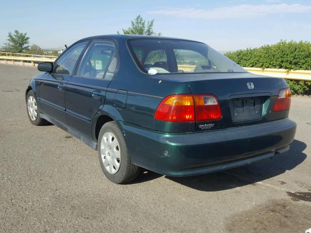 2HGEJ6617YH531694 - 2000 HONDA CIVIC BASE GREEN photo 3