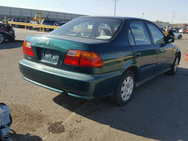 2HGEJ6617YH531694 - 2000 HONDA CIVIC BASE GREEN photo 4