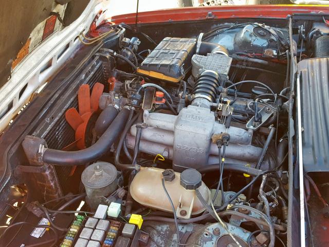 WBAEB840XE6996319 - 1984 BMW 633 CSI AU RED photo 7