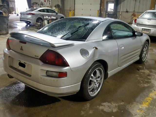 4A3AC54L6YE150588 - 2000 MITSUBISHI ECLIPSE GT GRAY photo 4