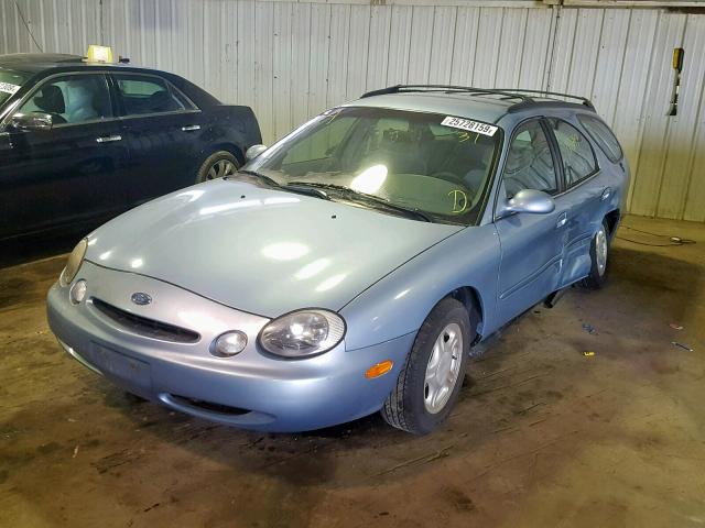 1FALP57U6VG157549 - 1997 FORD TAURUS GL BLUE photo 2