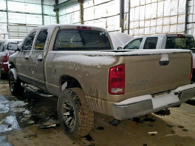 3D7KU28C14G280557 - 2004 DODGE RAM 2500 S ოქროსფერი ფოტო 3