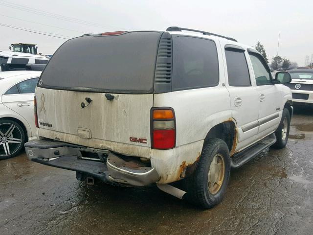 1GKEK13T34R149813 - 2004 GMC YUKON WHITE photo 4