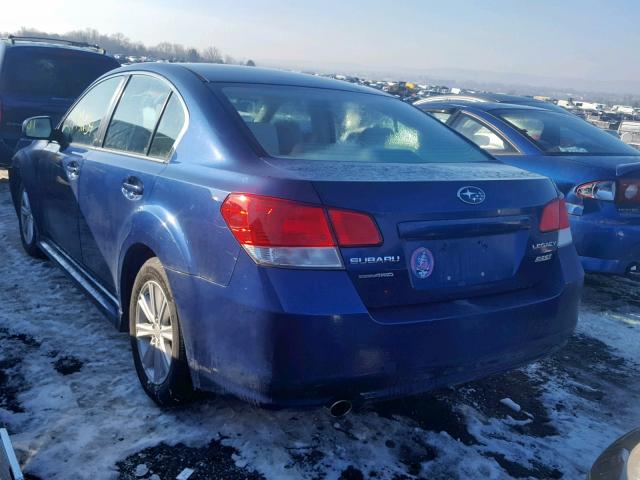 4S3BMBC6XA3242612 - 2010 SUBARU LEGACY 2.5 BLUE photo 3