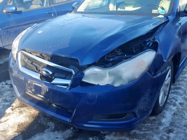 4S3BMBC6XA3242612 - 2010 SUBARU LEGACY 2.5 BLUE photo 9