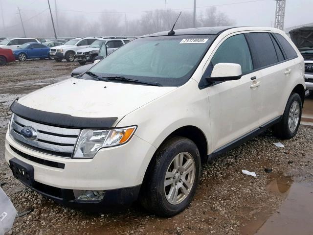 2FMDK48C38BA50365 - 2008 FORD EDGE SEL WHITE photo 2