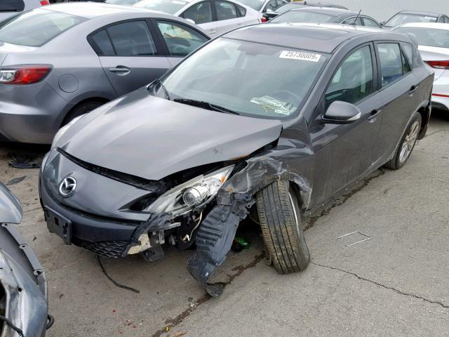 JM1BL1H56A1132620 - 2010 MAZDA 3 S GRAY photo 2