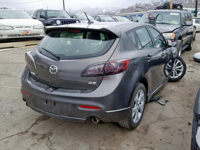 JM1BL1H56A1132620 - 2010 MAZDA 3 S GRAY photo 4