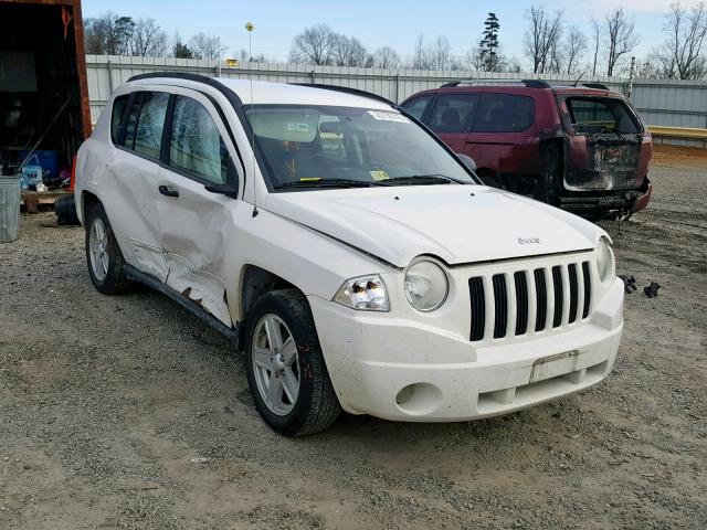 1J4FF47B29D223227 - 2009 JEEP COMPASS SP WHITE photo 1