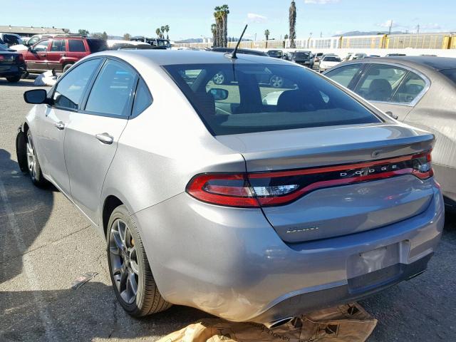 1C3CDFBB8FD146493 - 2015 DODGE DART SXT SILVER photo 3