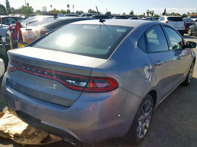 1C3CDFBB8FD146493 - 2015 DODGE DART SXT SILVER photo 4