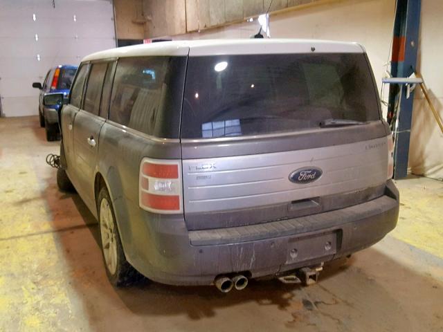 2FMGK5DC5ABD02504 - 2010 FORD FLEX LIMIT GRAY photo 3