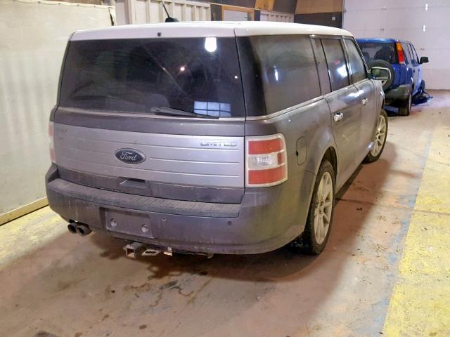 2FMGK5DC5ABD02504 - 2010 FORD FLEX LIMIT GRAY photo 4