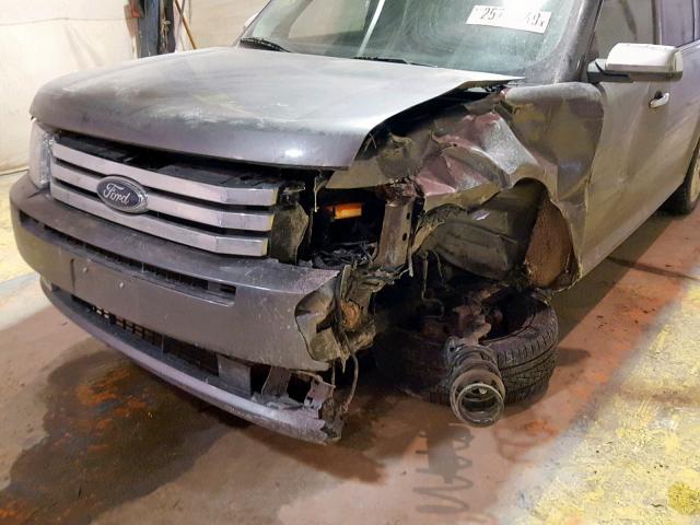 2FMGK5DC5ABD02504 - 2010 FORD FLEX LIMIT GRAY photo 9