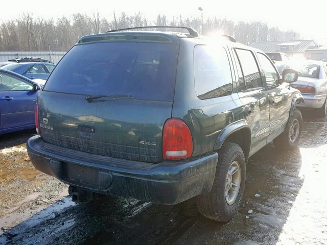 1B4HS28Y8XF598992 - 1999 DODGE DURANGO GREEN photo 4