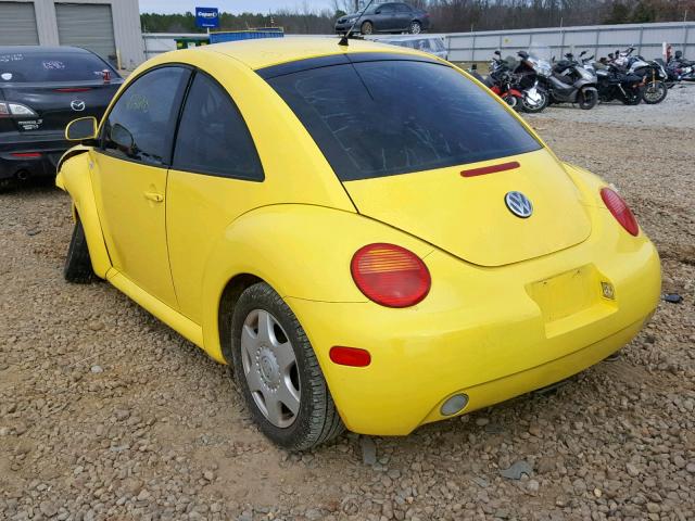 3VWCD21C2YM478707 - 2000 VOLKSWAGEN NEW BEETLE ყვითელი ფოტო 3