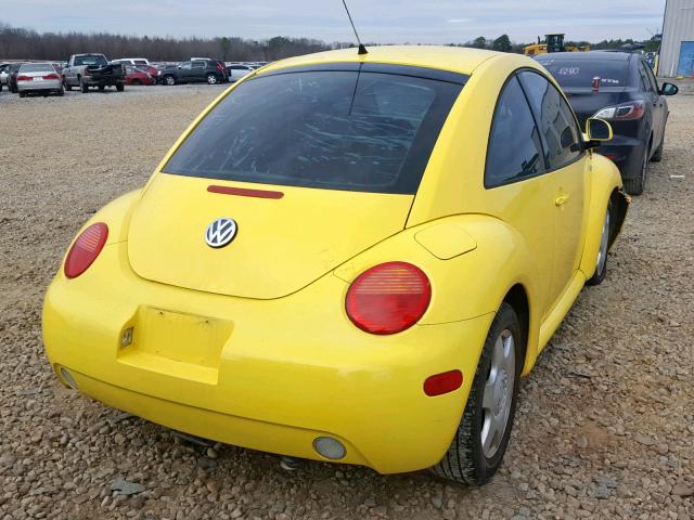3VWCD21C2YM478707 - 2000 VOLKSWAGEN NEW BEETLE ყვითელი ფოტო 4