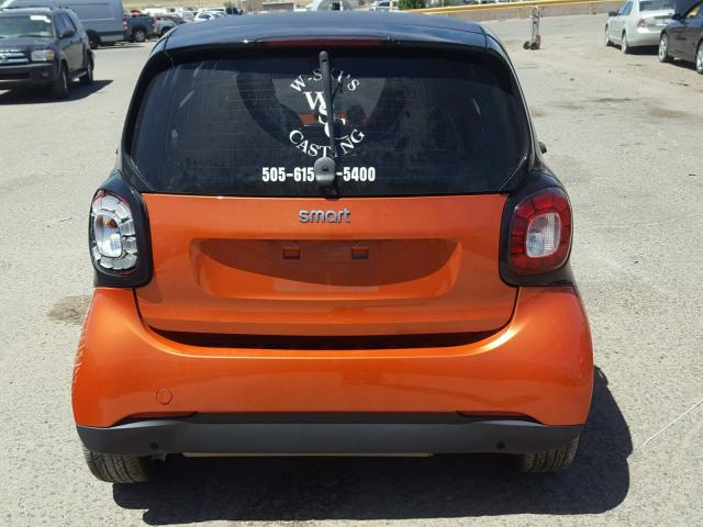 WMEFJ5DA4GK071306 - 2016 SMART FORTWO ORANGE photo 6